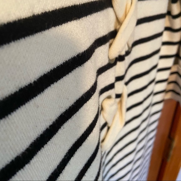 Maje Sweater Dress w/ Nautical Stripes 3/4 sleeves - Picture 11 of 16